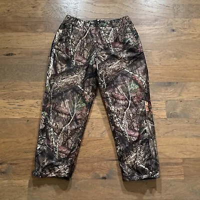 Vintage Mossy Oak Pants Mens Extra Large Brown Camo Insulated Hunting Outdoors • $34.99