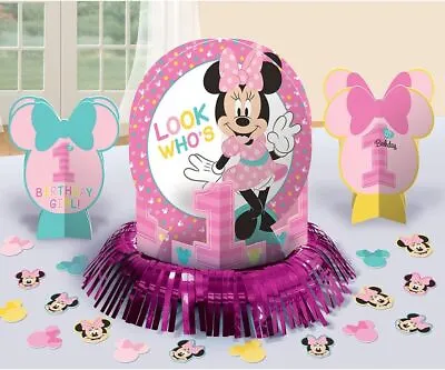 Minnie Mouse Fun To Be One Disney Kids 1st Birthday Party Table Decorating Kit • $13.57