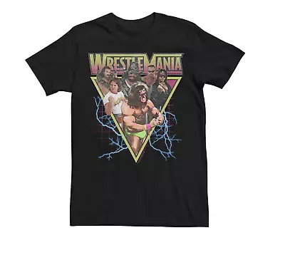 WWE WrestleMania Mens T-Shirt (2XL) Macho Man Ultimate Warrior 80s 90s WWF • $12.99