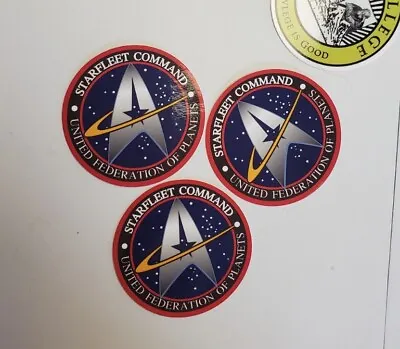 $7.77 • Buy Star Trek Starfleet Command Stickers 3 PACK LOT *WORLDWIDE 🌐 SHIPPING*