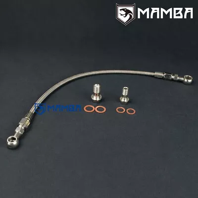 Turbo Oil Feed Line For Mitsubishi Lancer GSR 4G93T 1.8T TD04L / Header To Turbo • $32.80