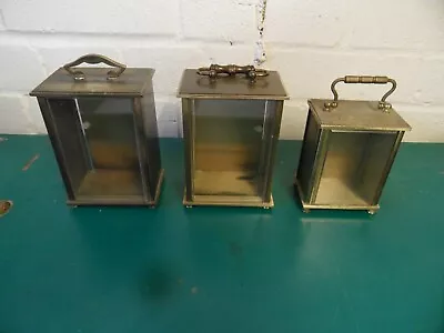 3 Vintage Brass Carriage Clock Cases • $22.40