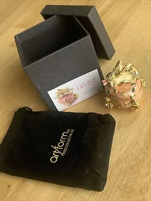 Trinket Box Divine Angel Small Jewelry Case Art Form Fine Collectibles NO 532 • $21