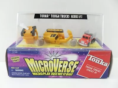 Kenner MicroVerse Tonka Tough Trucks Series 1 Crane Bull Dozer Dump Truck Hasbro • $13.32