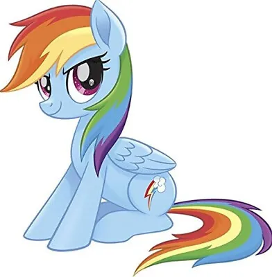 9 Inch Rainbow Dash Wall Decal Sticker MLP My Little Pegaus Pony The Movie Peel • $9