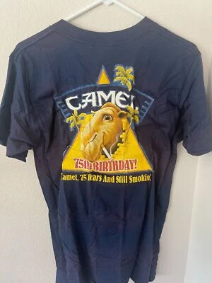 $20.96 • Buy Vintage 1988 JOE CAMEL 75th Birthday Of The Camel Cigarette Brand Blue T-Shirt