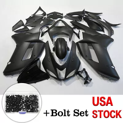 Fairing Kit W/Bolt For Kawasaki Ninja ZX6R 2007-2008 ZX600P Matte Black Bodywork • $359.99