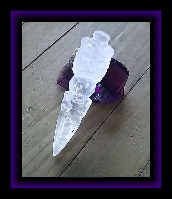 Tibetan Buddhist PHURBA HIMALAYAN Crystal PHURBA Ghost Dagger Ceremonial Sword • $34.88