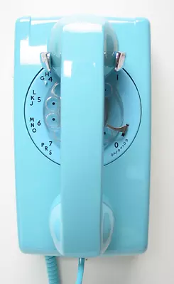 Aqua Blue Western Electric 554 Wall Telephone - Full Restoration • $129.95