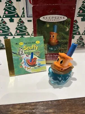 £12.99 • Buy Scuffy The Tug~boat Little Golden Books Christmas Hallmark Keepsake Ornament NIB