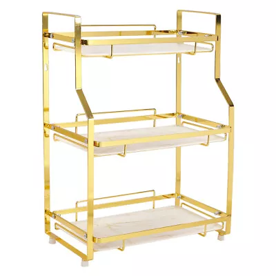 Large Makeup Organiser Rack Cosmetic Dresser Storage Shelf Perfume Display Stand • £12.95