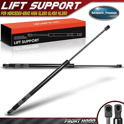 2x Front Hood Lift Supports Shock For Mercedes-Benz W166 GL350 GL450 GL550 ML350 • $23.53