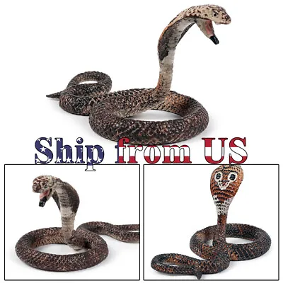 Mini Naja Cobra Snake 1.5  Fake Realistic Model Toy Figure Collector Gift Kids • $6.99