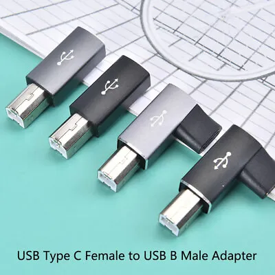 $1.50 • Buy USB Type C Female To USB B Male Adapter For Scanner Printer Converter USB C ATDD