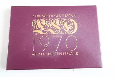 Royal Mint Coinage Great Britain And Northern Ireland 1970 Proof Coin Set . • £14.95