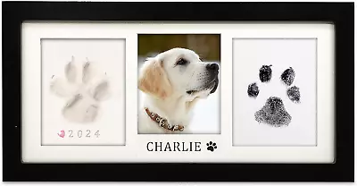 Paw Print Frame Kit Dog/Cat Paw Print KitSoft Pawprint Clay Clean Touch Ink Pad • $41.73