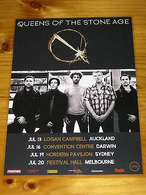 QUEENS OF THE STONE AGE - QOTSA - 2017 Australia Tour - Laminated Promo Poster • $15.95