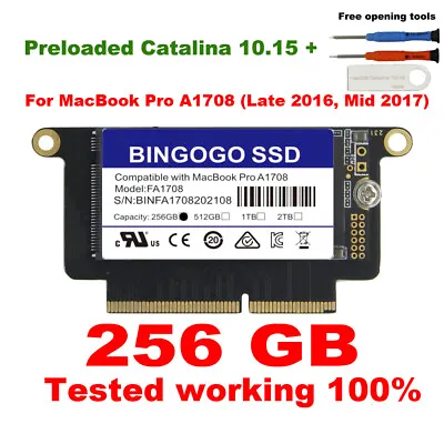 256GB A1708 SSD For APPLE MacBook Pro 13.1 Late 2016 MacBook Pro 14.1 Mid 2017 • $41.88