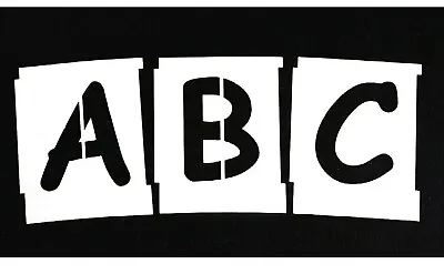 £18.54 • Buy Letter Stencils Set A-Z COMIC SANS Airbrush Letter Templates Sizes 15mm -100mm