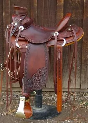 Wade Tree A Fork Western Horse Saddle Roping Ranch Work Premium Leather 10-17 • $269.45