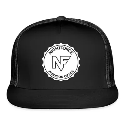 Nightforce Night Force Optics Guns Firearm Logo Black Trucker Hat Cap Adult Size • $22.99