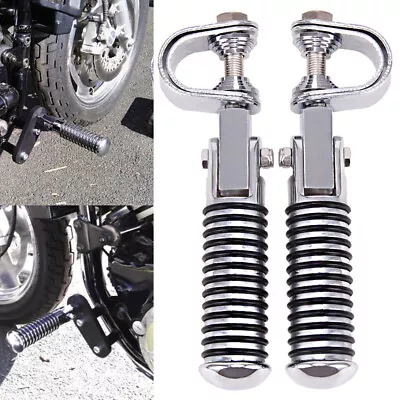 1 ~1-1/4  Engine Guard Highway Bar Crash Foot Pegs Motorcycle For Harley Suzuki • $32.43