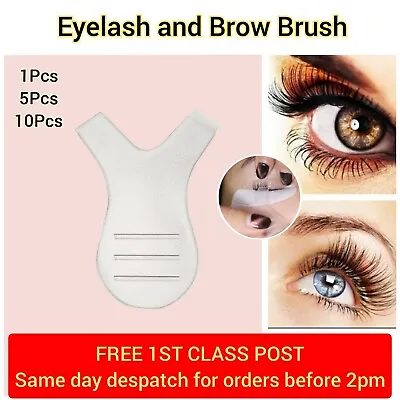 1/5/10Pcs Eyelash Lash Lift Brow Lamination Perm Y Comb Separating Tool Brush • £2.56