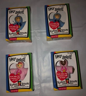 $29.99 • Buy Lot 4 Small World Toys Ryan’s Room Hey Baby Wooden Boy Girl Dolls #5516750 RARE