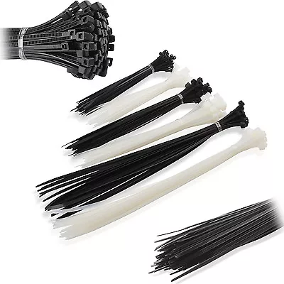 £4.21 • Buy Plastic Cable Ties Long And Wide Extra Large Zip Ties Wrap Extra Heavy Duty Ties