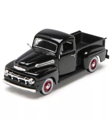 Denver Die-Cast 1:48 Scale 1951 Ford Pick-Up Truck - BLACK W/Red Rims - New • $13.89