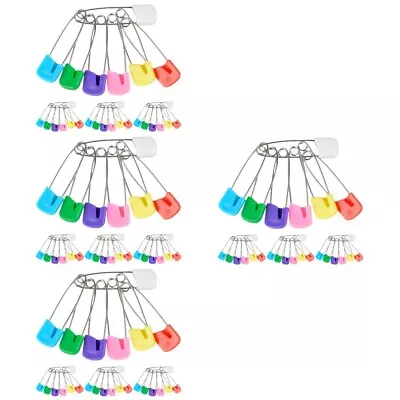  200 Pcs Plastic Child Safety Pins Baby Costumes Nappy Colored • £15.99