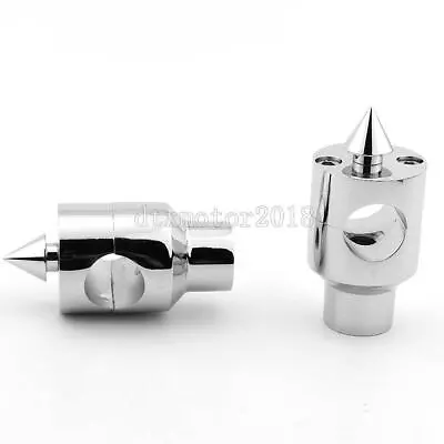 $44.66 • Buy Chrome Motorcycle 1  Handlebar Risers For Yamaha V-star XVS 650 950 1100 1300