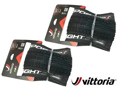 2 X Vittoria Booze Light Bicycle Bike Tyres MTB Gravity 26''x 2.3 Folding Tires • $89.99