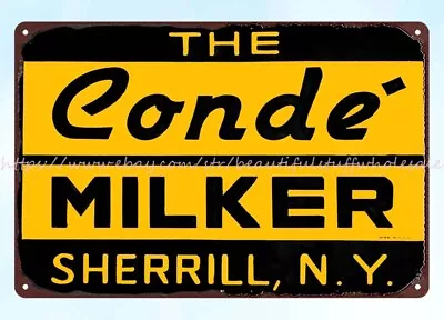 The Home Decor Store Conde Milker Metal Tin Sign • $18.87