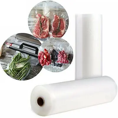 $6.22 • Buy Food Vacuum Sealer Rolls Bags Vaccum Food Storage Saver Bag Seal Pack A4F5