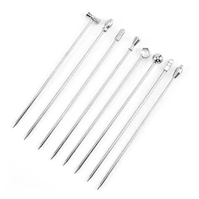 8PCS Cocktail Picks Stainless Steel Martini Picks Reusable Metal Cocktail Ske... • $17.08