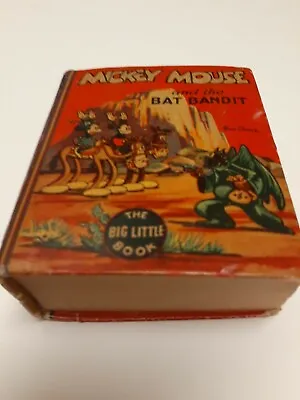 1935 Big Little Book Mickey Mouse And The Bat Bandit #1153 No Ads VG Condition • $65