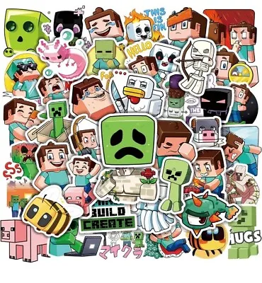 50 Pcs Vinyl Stickers Minecraft Video Game Character Skateboard Graffiti Decal • $3.99