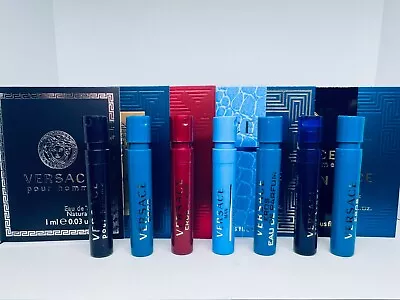 Versace Perfume Collection For Men Sample Spray Vials 7Pc Set • $23.95