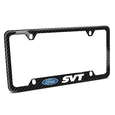 $48.99 • Buy Ford SVT Black Real Carbon Fiber 50 States License Plate Frame