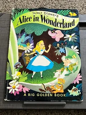 Vintage 1951 Walt Disney's Alice In Wonderland A Big Golden Book  • $10