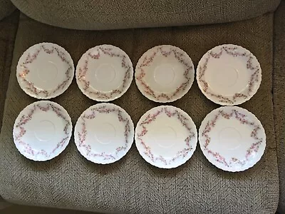 Antique Austria Habsburg China Vintage Porcelain 6  SAUCERS(8) Pattern HAB4 • $34.95