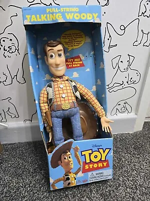 Pullstring Talking Woody 1995 Toy Story Thinkaway Toys 62943 • £100