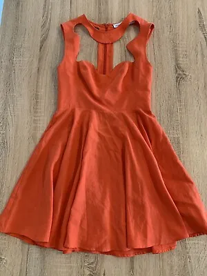 Alice McCall - Orange Scallop Dress - Size 10 • $40