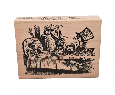 Her Majesty Rubber Stamp 1500-I The Mad Tea Party From Alice In Wonderland • $14.87