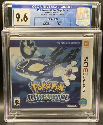 $0.99 • Buy Pokemon Alpha Sapphire Nintendo 3DS 2014 CGC 9.6 A+ 1st Print World WATA VGA
