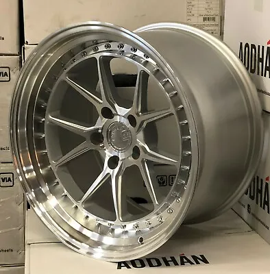 18x9.5 5x114.3 +30 Aodhan DS08 Silver Machined 18 Inch Concave Wheels Set 4 • $999