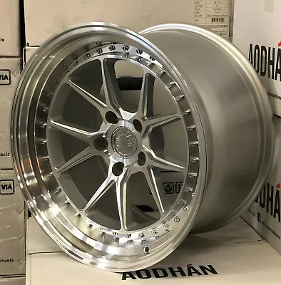 $1069 • Buy Aodhan DS08 19x9.5 +15 5x114.3 Silver Machined 19 Inch Wheels Set 4