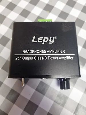 Lepy LP-A1 DC 12V 20W*2 2CH Mini Stereo Audio Amplifier Amp 3.5mm Headphone • $22.37