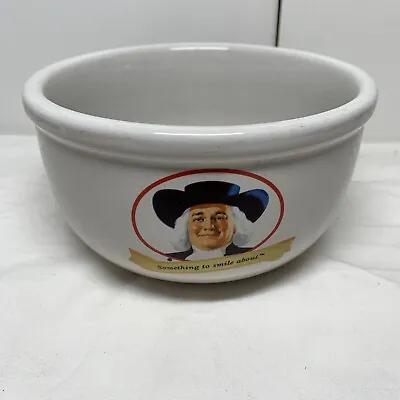 Quaker Oats Cereal Oatmeal Bowl  Something To Smile About “ 2005 White • $15